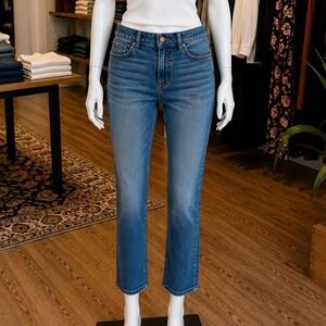 Ann Taylor Factory Womens Jeans Blue Dark Wash Cropped Petite 16P
